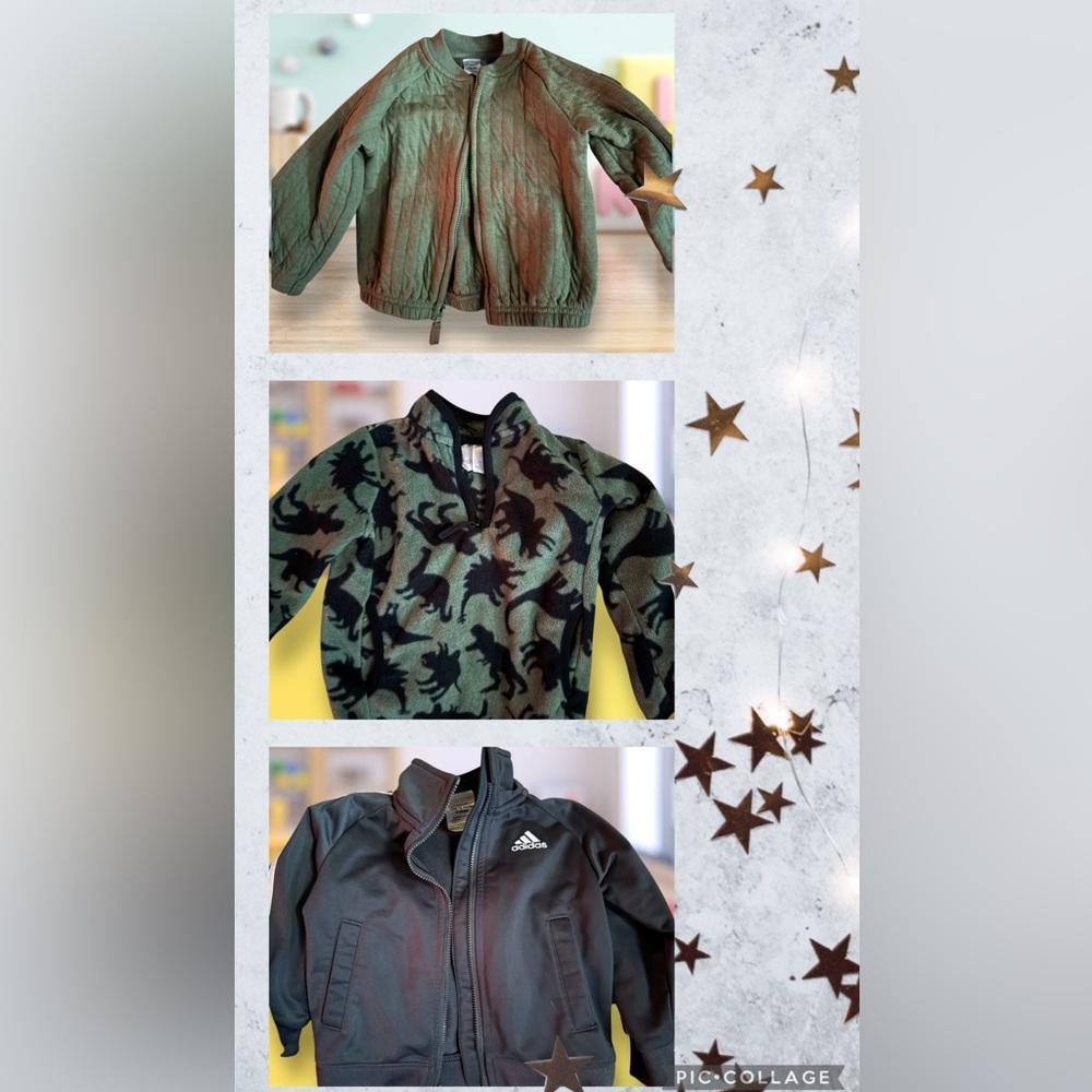 3 toddler boy 18 month jackets ~ Adidas, Carters, Kidget